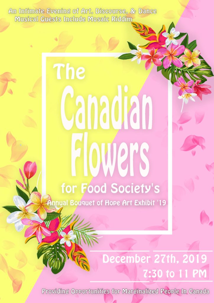 This is Marrett Green's Registered Canadian Charity called the Canadian Flowers for Food Society