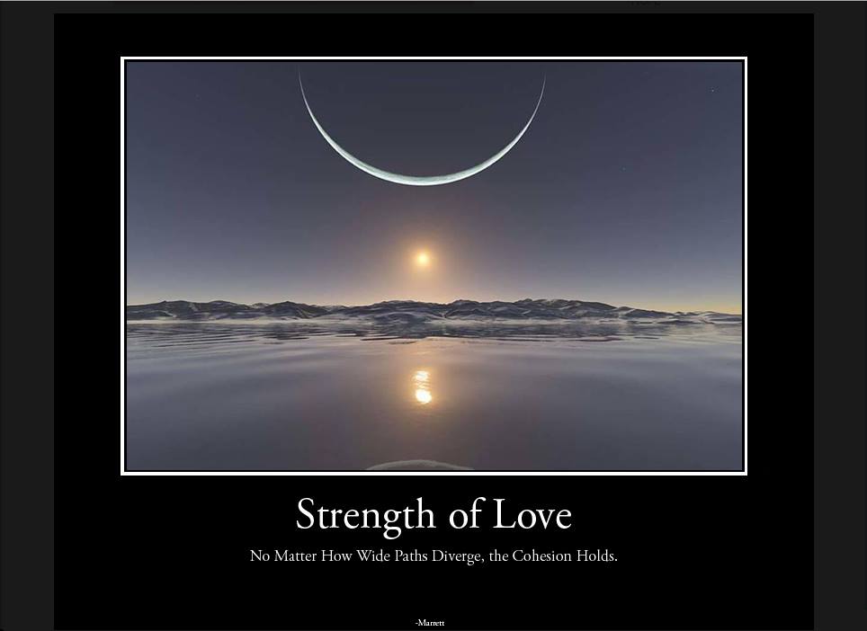 Strength Of Love- No Matter How Wide paths Diverge, The Cohesion Holds. - Marrett Green